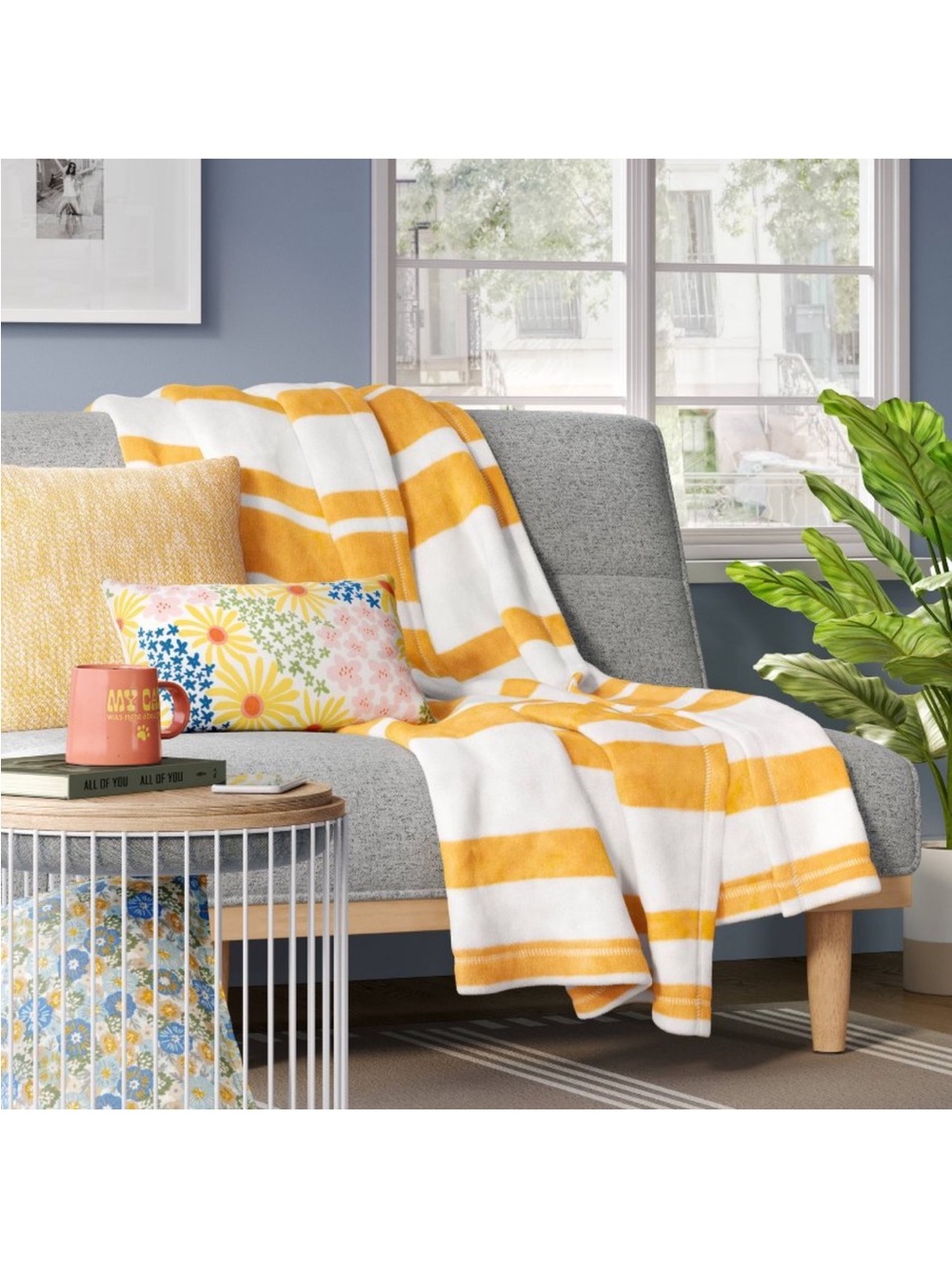 Room Essentials Plush Recycled Polyester Throw Blanket - Gray